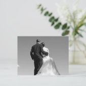 Hochzeitscoupets Save the Date Postkarten (Stehend Vorderseite)