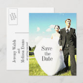 Hochzeitscouple in Field STD Postkarte (Vorne/Hinten)