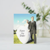 Hochzeitscouple in Field STD Postkarte (Stehend Vorderseite)