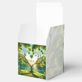 Hochzeitscouple-Monogram-Bevorzugungsbox Geschenkschachtel (Geöffnet)