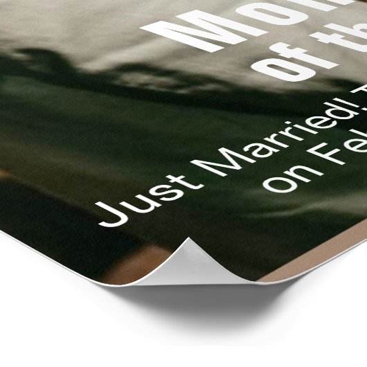 Hochzeitscover zum Fotospass Poster (Ecke)