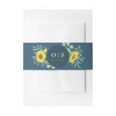 Hochzeitscreme mit Gelbblütengelb Einladungsbanderole (Vorderseite Beispiel)