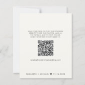 Hochzeitscreme-QR-Code glücklich immer nach dem Pa (Rückseite)