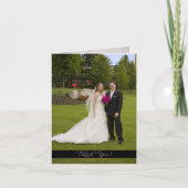 Hochzeitsdanken Dankeskarte (Vorderseite)