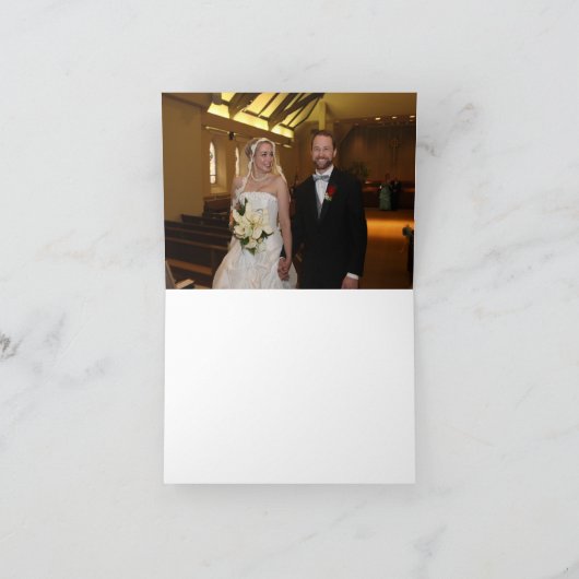 Hochzeitsdanken Dankeskarte (Innenseite)