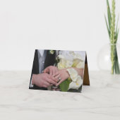 Hochzeitsdanken Dankeskarte (Rückseite)