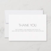 Hochzeitsdanken Dankeskarte (Vorderseite)