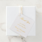 Hochzeitsdanken: Elegante Handwriting Script Chic Geschenkanhänger (Mit Box)