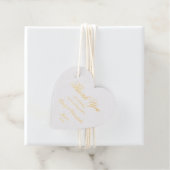 Hochzeitsdanken: Elegante Handwriting Script Chic Geschenkanhänger (Mit Box)