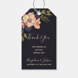 Hochzeitsdanken - Floral Winter Elegantes Wasserfa Geschenkanhänger