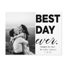 Hochzeitsdanken Foto Bester Tag je