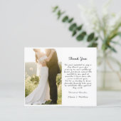 Hochzeitsdanken: FOTO "Kartenaufnahmen" (Stehend Vorderseite)