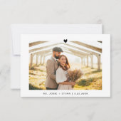 Hochzeitsdanken - Fotokarte Dankeskarte (Rückseite)