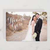 Hochzeitsdanken - Fotokarte Dankeskarte (Vorne/Hinten)