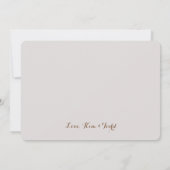 Hochzeitsdanken - Fotokarte Dankeskarte (Rückseite)