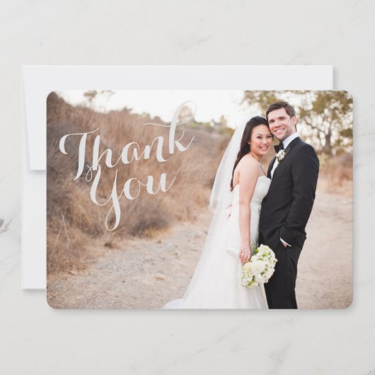 Hochzeitsdanken - Fotokarte Dankeskarte (Vorderseite)
