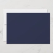 Hochzeitsdanken - Fotokarte | Gold Script Dankeskarte (Rückseite)
