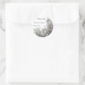 Hochzeitsdanken für den Round Sticker (Tasche)
