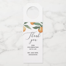 Hochzeitsdanken für die Blumenzitrusgarten