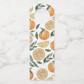 Hochzeitsdanken für die Blumenzitrusgarten Flaschenanhänger (Rückseite)