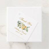 Hochzeitsdanken für die gelbe Blume Geschenkanhänger (Beispiel)