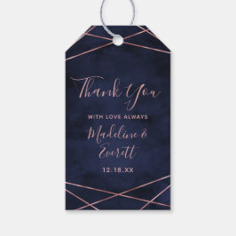 Hochzeitsdanken für die geometrische Hochzeit von  Geschenkanhänger