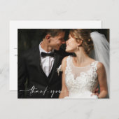 Hochzeitsdanken für Ihr Foto Postkarte (Vorne/Hinten)