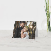 Hochzeitsdanken Handgeschriebenes Foto Elegant