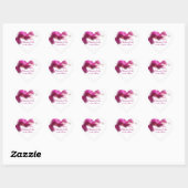 Hochzeitsdanken Herz-Aufkleber (Blatt)