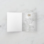 Hochzeitsdanken mit Foto Dankeskarte (Innenseite)