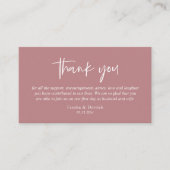 Hochzeitsdanken, Moderne, einfache Skriptumrandung Begleitkarte (Vorderseite)