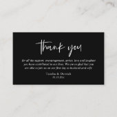 Hochzeitsdanken, Moderne, einfache Skriptumrandung Begleitkarte (Vorderseite)