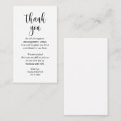 Hochzeitsdanken, Moderne Skripteinschlusskarte Begleitkarte (Vorne/Hinten)