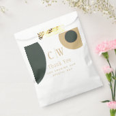 Hochzeitsdanken Olive Green Gold Geschenk Goody Geschenktütchen (Versiegelt)
