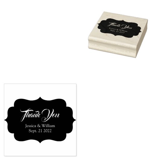 Hochzeitsdanken Personalisiert Gummistempel (Stempel)