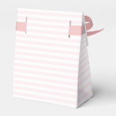 Hochzeitsdanken Pink Stripes DIY Custom Elegant Geschenkschachtel (Rückseite)