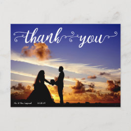 Hochzeitsdanken Postkarte