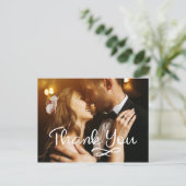 Hochzeitsdanken Postkarten Fotokarten Custom (Stehend Vorderseite)