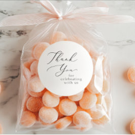 Hochzeitsdanken Runder Aufkleber