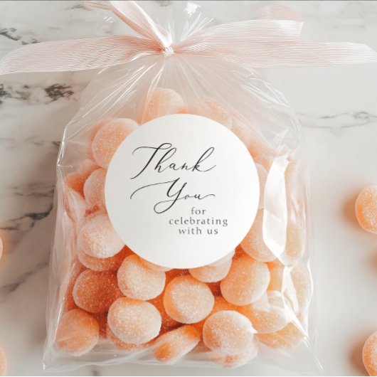 Hochzeitsdanken Runder Aufkleber