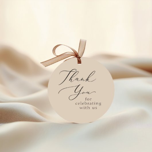 Hochzeitsdanken Runder Aufkleber