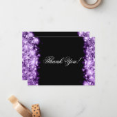 Hochzeitsdanken Sie bemerken, dass die Lichter Lil Mitteilungskarte (Vorderseite/Rückseite Beispiel)