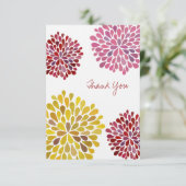 Hochzeitsdanken Sie bemerken Sie Flachwaschkarten Dankeskarte (Stehend Vorderseite)