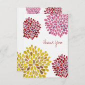 Hochzeitsdanken Sie bemerken Sie Flachwaschkarten Dankeskarte (Vorne/Hinten)