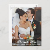 Hochzeitsdanken Sie Bride & Groom Foto Postcard WL Postkarte (Vorne/Hinten)