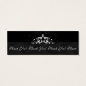 Hochzeitsdanken Sie Card Lesezeichen Gefallen BW (Rückseite)