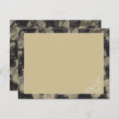 Hochzeitsdanken Sie Card Shades of Golds and Black Dankeskarte (Vorne/Hinten)