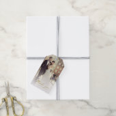 Hochzeitsdanken Sie Handwrite Skript-Foto Geschenk Geschenkanhänger (Mit Garn)