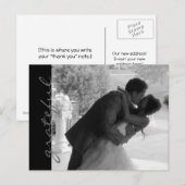 Hochzeitsdanken Sie Hinweis Postkarte (Vorne/Hinten)