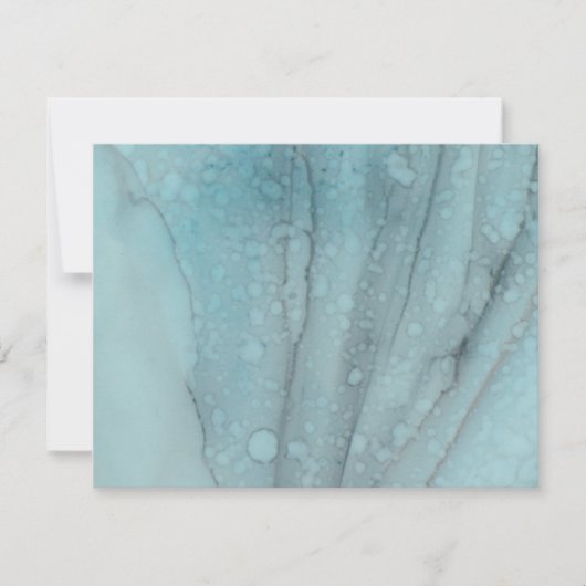 Hochzeitsdanken Sie Karte Türkis und Lavendel (Vorderseite)